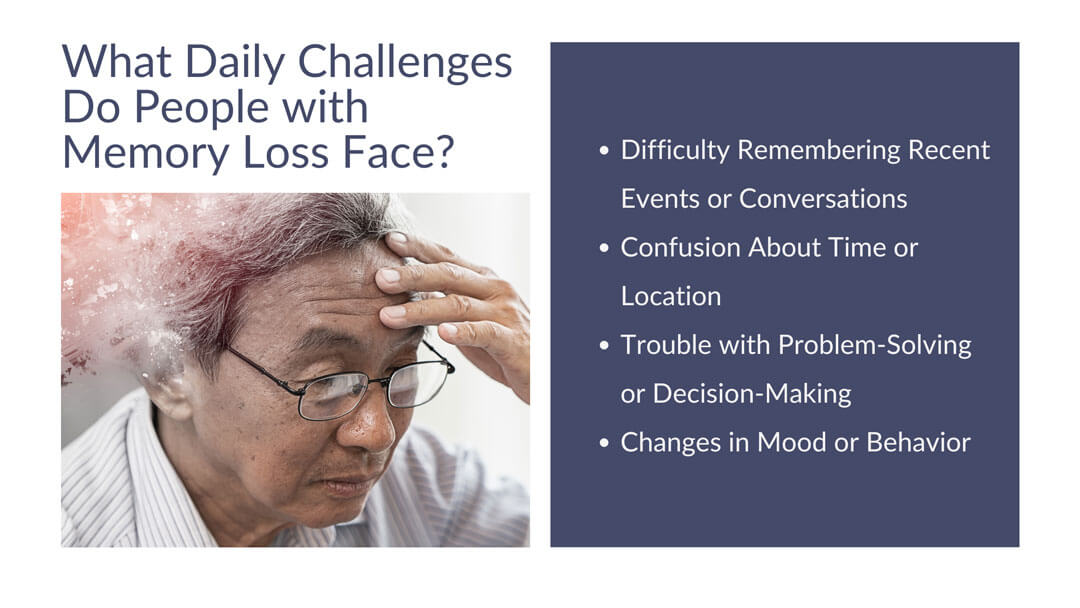 daily challenges for people with memory loss face