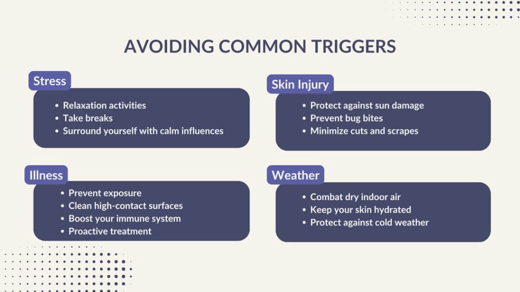 avoiding common triggers