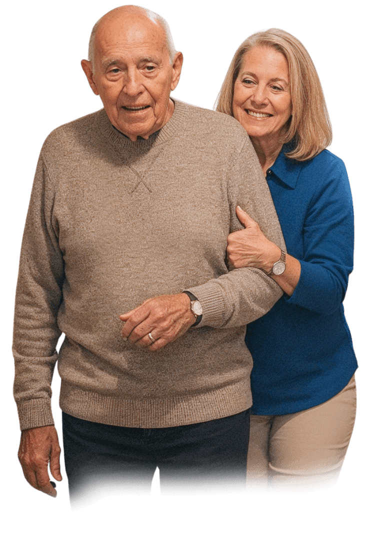 elder-man-assisted-by-caregiver-standing-image
