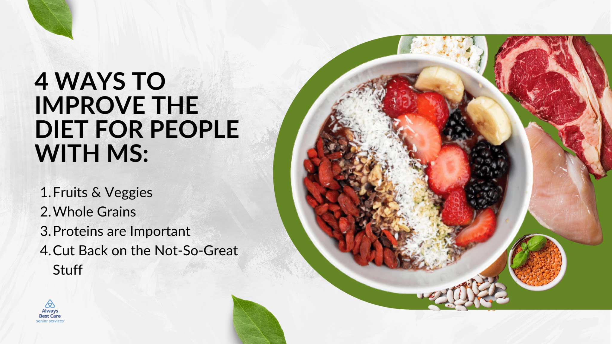 A Healthy Diet Helps Both You and Your Loved One