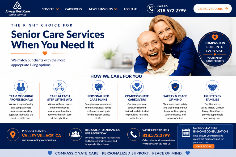 Home care services in Valley Village, CA benefits and comfort guide