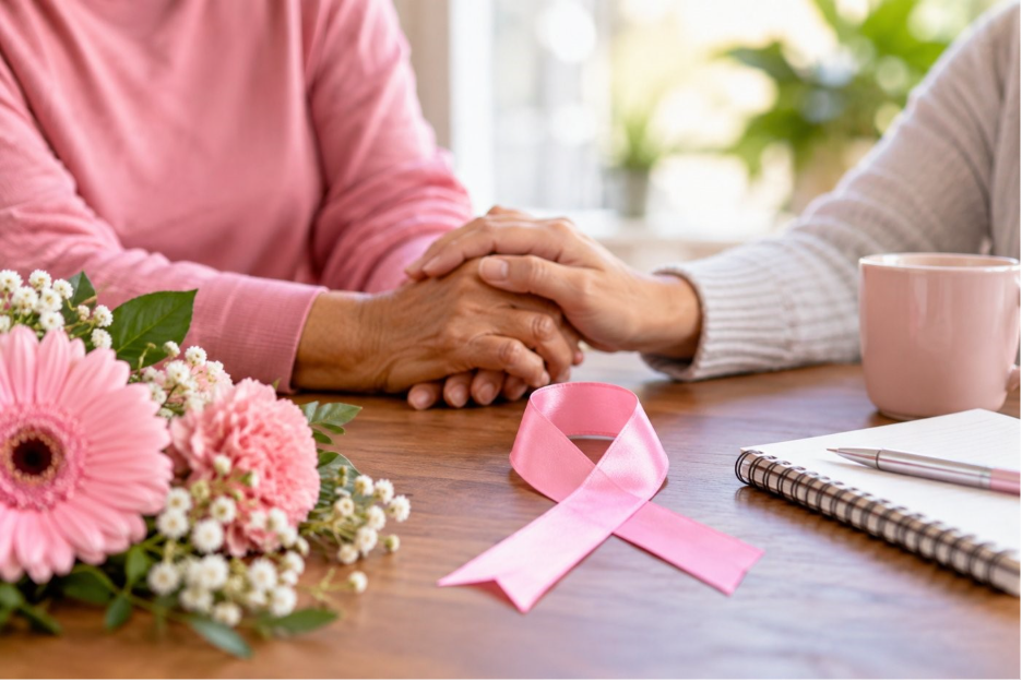 Breast cancer screening support and awareness in Studio City, CA.