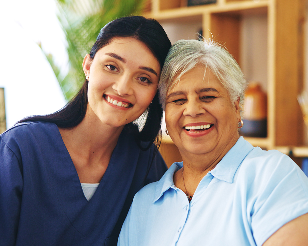 Companion care caregiver with senior in Tacoma
