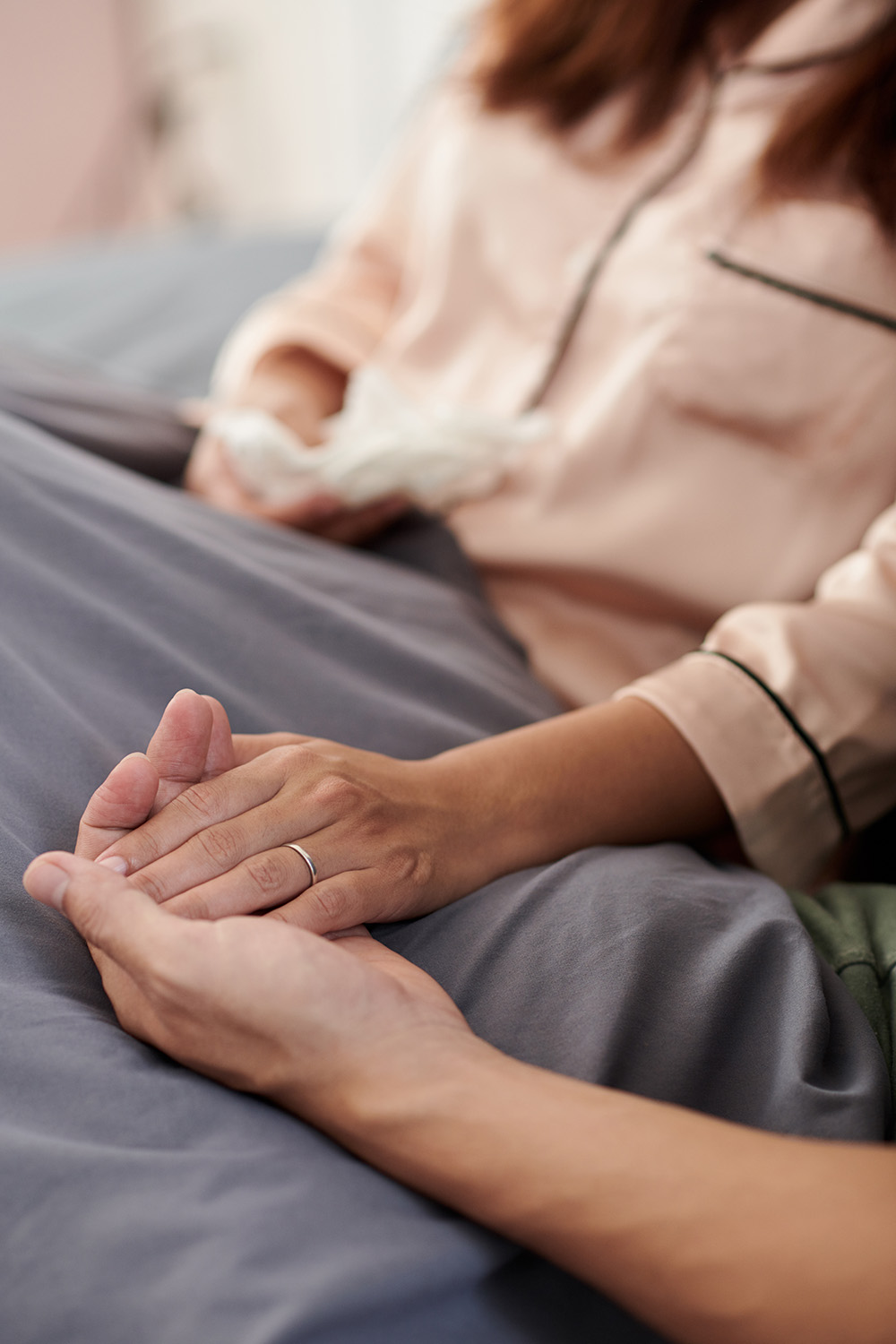 Loving Tacoma hospice care caregiver with client