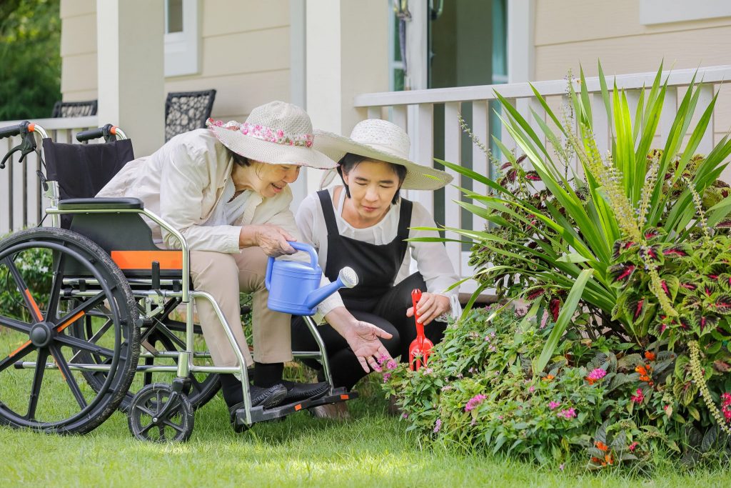 elder receiving best in home care