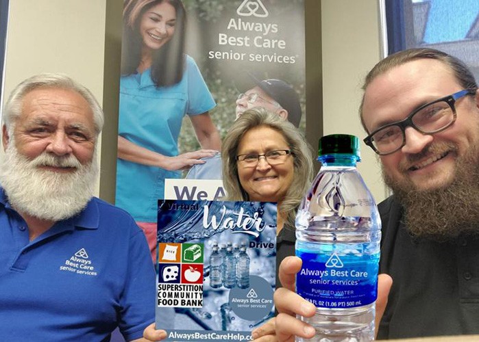 Always Best Care Senior Services Hosts Virtual Hydration Drive for Superstition Community Food Bank