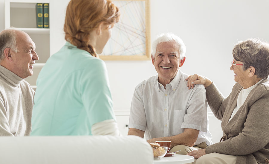 Spousal caregivers providing support for other caregivers​