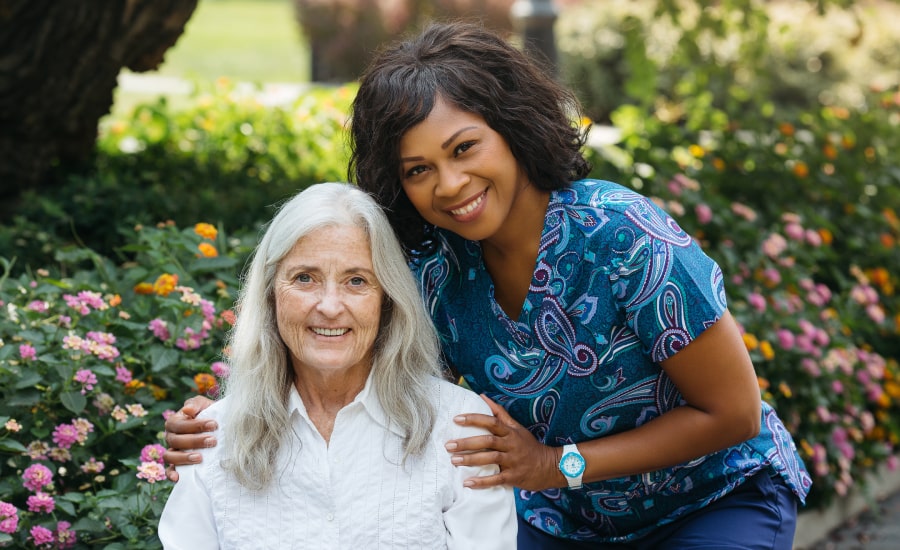 care giver accompanying their patient